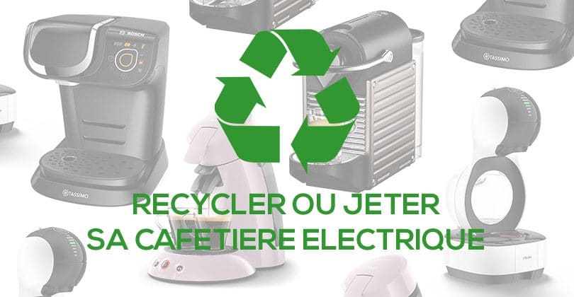 Où jeter une cafetière électrique