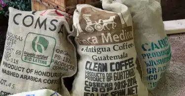 sac de grains de café du monde