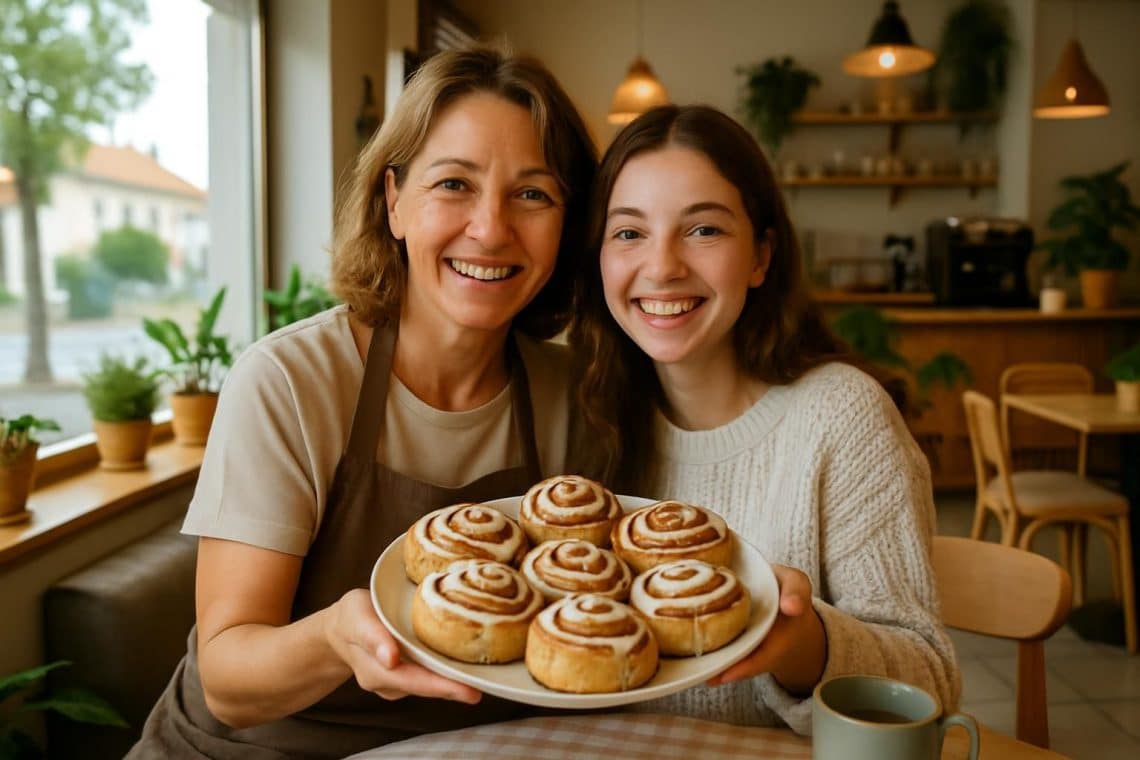 d&eacute;couvrez roll in love &agrave; saint-jean-de-monts, un coffee shop convivial cr&eacute;&eacute; par une m&egrave;re et sa fille, sp&eacute;cialis&eacute; dans les d&eacute;licieux cinnamon rolls faits maison.