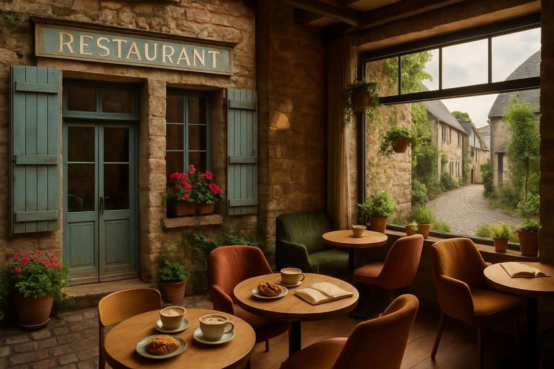 découvrez à veules-les-roses la transformation d'un ancien restaurant en un coffee shop chaleureux au charme cosy, idéal pour des moments de détente uniques.
