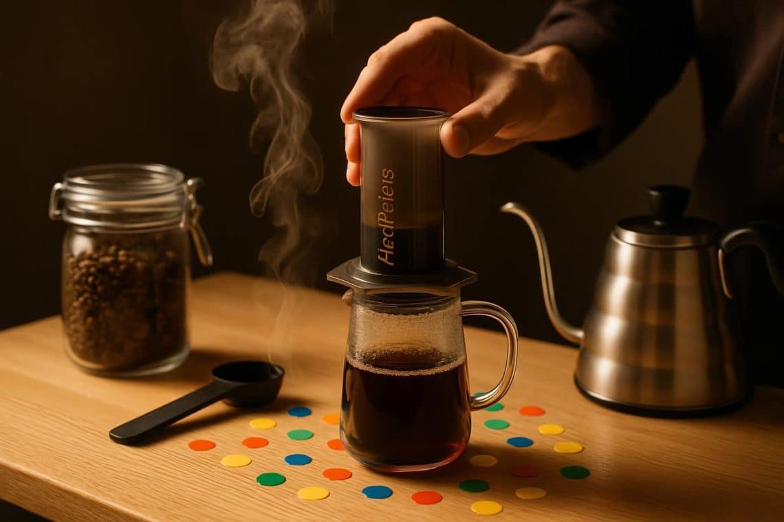 explorez l'aeropress, l'alliance parfaite entre caf&eacute;, pr&eacute;cision et rapidit&eacute;, pour une exp&eacute;rience riche en ar&ocirc;mes et en surprises, o&ugrave; chaque tasse est un moment unique.