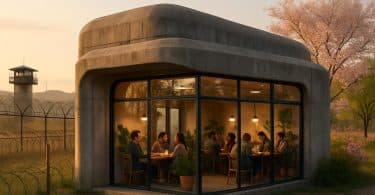 découvrez le café-bunker à la frontière inter-coréenne, un lieu unique symbolisant l'espoir et la quête de paix entre les deux corées.