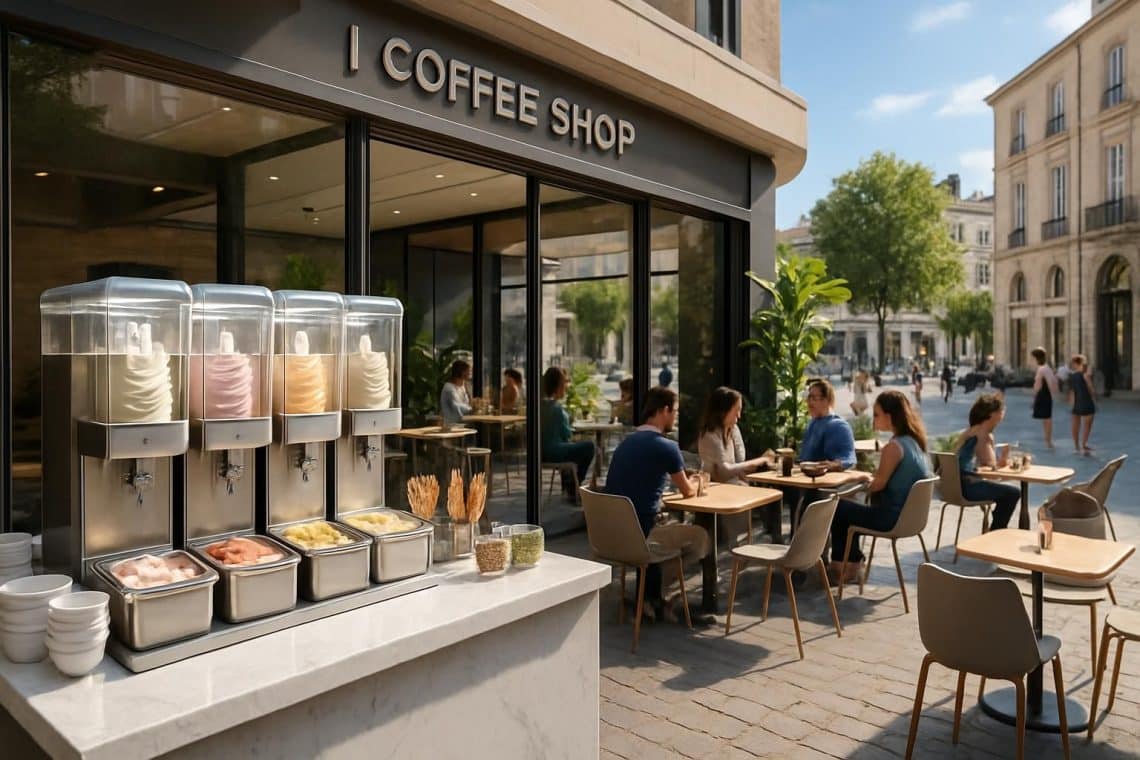 découvrez bientôt place molière, un coffee shop innovant à montpellier proposant des glaces en libre-service pour une expérience gourmande unique et conviviale.