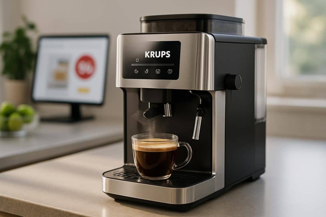 profitez de l'offre exceptionnelle de cdiscount ce mercredi : la machine &agrave; caf&eacute; krups &agrave; moins de 60 euros. ne manquez pas cette r&eacute;duction exclusive sur un appareil de qualit&eacute; pour pr&eacute;parer vos caf&eacute;s pr&eacute;f&eacute;r&eacute;s.