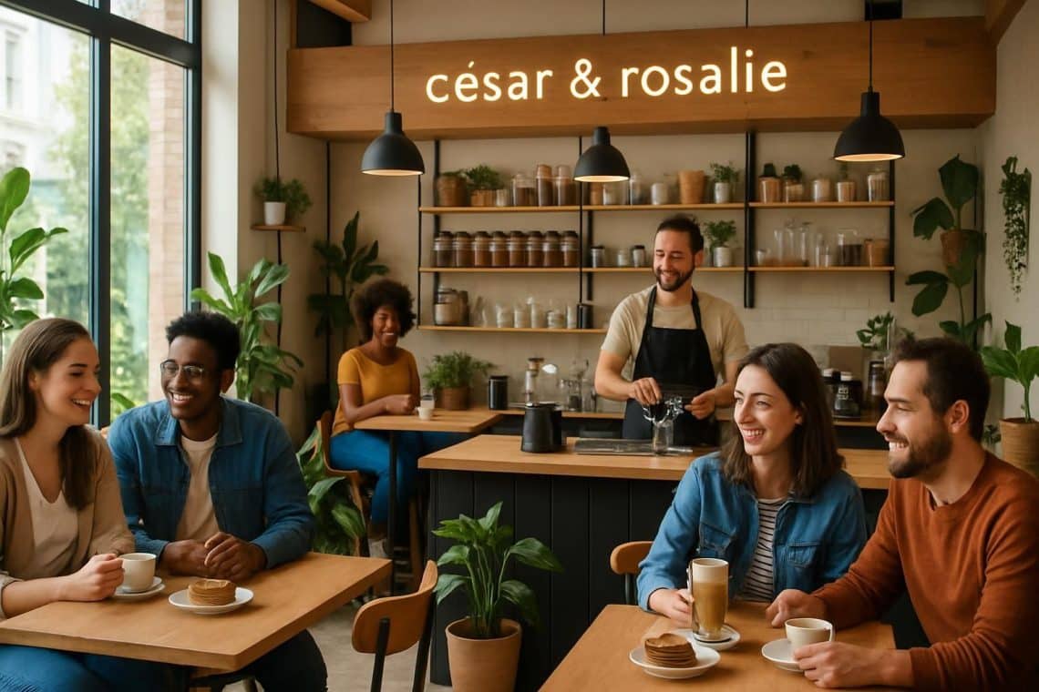 c&eacute;sar & rosalie : le nouveau rendez-vous incontournable des passionn&eacute;s de caf&eacute;, o&ugrave; saveurs authentiques et ambiance conviviale se rencontrent.