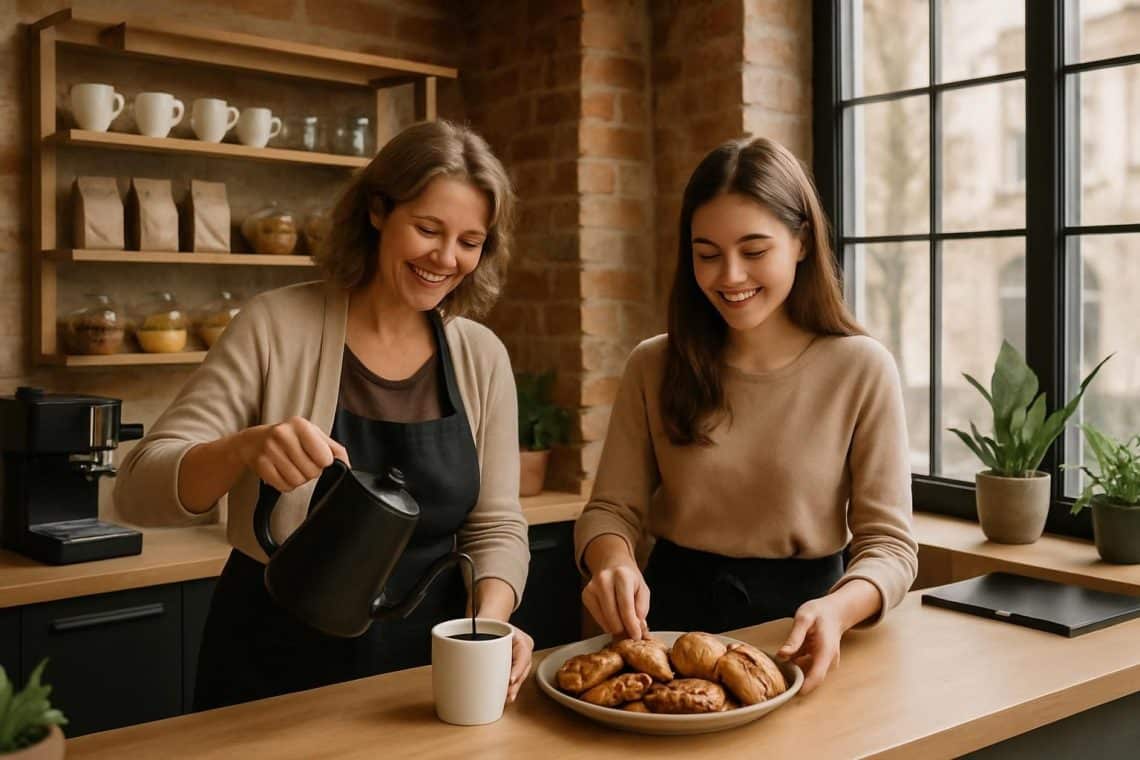 à château-gontier, une mère et sa fille ouvrent un nouveau coffee shop dans l'ancien local de la mie câline, offrant un espace convivial pour les amateurs de café et de gourmandises.
