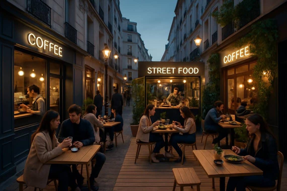 d&eacute;couvrez comment les coffee shops et la street food r&eacute;volutionnent l'art de vivre parisien, entre convivialit&eacute; et saveurs innovantes dans la capitale.