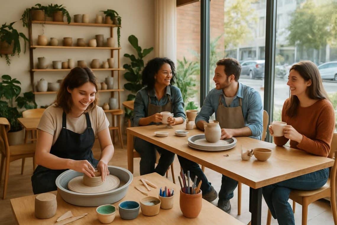 inauguration du premier café céramique à landerneau, un espace unique alliant détente et créativité pour tous les passionnés d'art et de poterie.