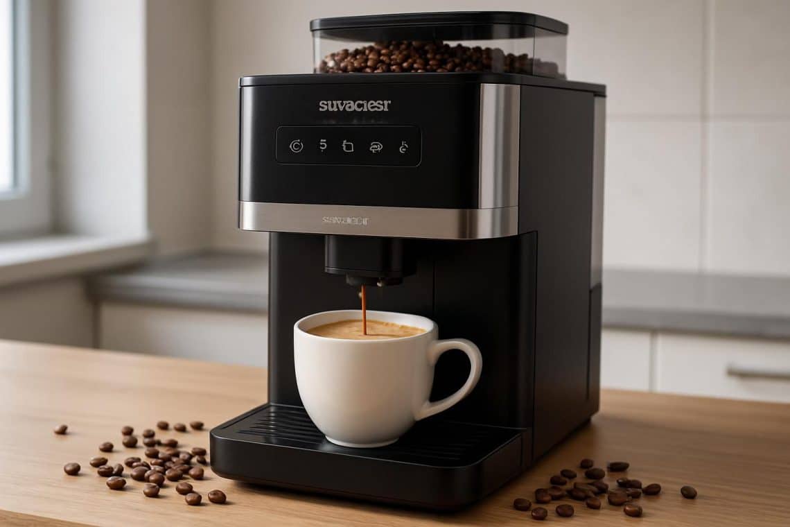 d&eacute;couvrez la machine &agrave; caf&eacute; automatique lidl silvercrest skva 1450 a1 : test complet de ses performances et de son broyeur int&eacute;gr&eacute; pour un caf&eacute; de qualit&eacute;.