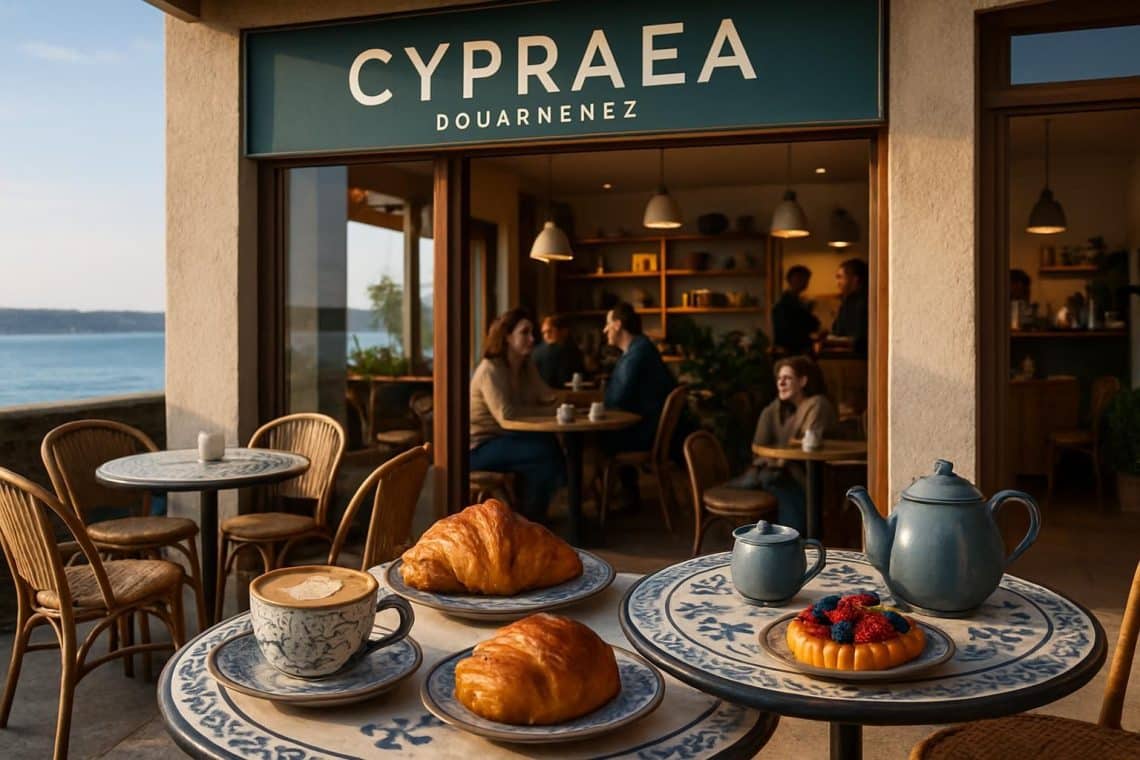 d&eacute;couvrez cypraea &agrave; douarnenez, le premier caf&eacute; c&eacute;ramique offrant une exp&eacute;rience unique alliant boissons savoureuses et p&acirc;tisseries gourmandes dans un cadre chaleureux.