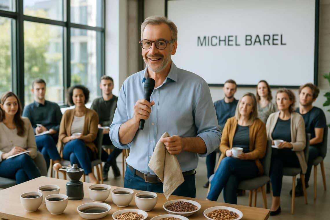 rejoignez-nous ce samedi pour une conf&eacute;rence captivante avec michel barel et plongez dans l'univers fascinant du caf&eacute;.