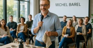 rejoignez-nous ce samedi pour une conférence captivante avec michel barel et plongez dans l'univers fascinant du café.