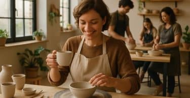 profitez d'un moment unique à vannes en dégustant un café tout en vous initiant à la céramique dans notre nouvel atelier convivial et créatif.