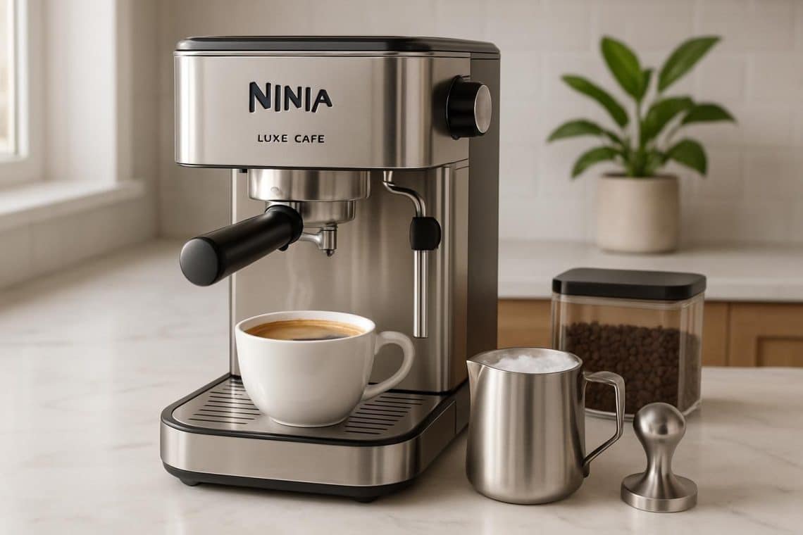 devenez barista chez vous avec la machine à espresso ninja luxe café : préparez des cafés dignes des professionnels facilement et rapidement.