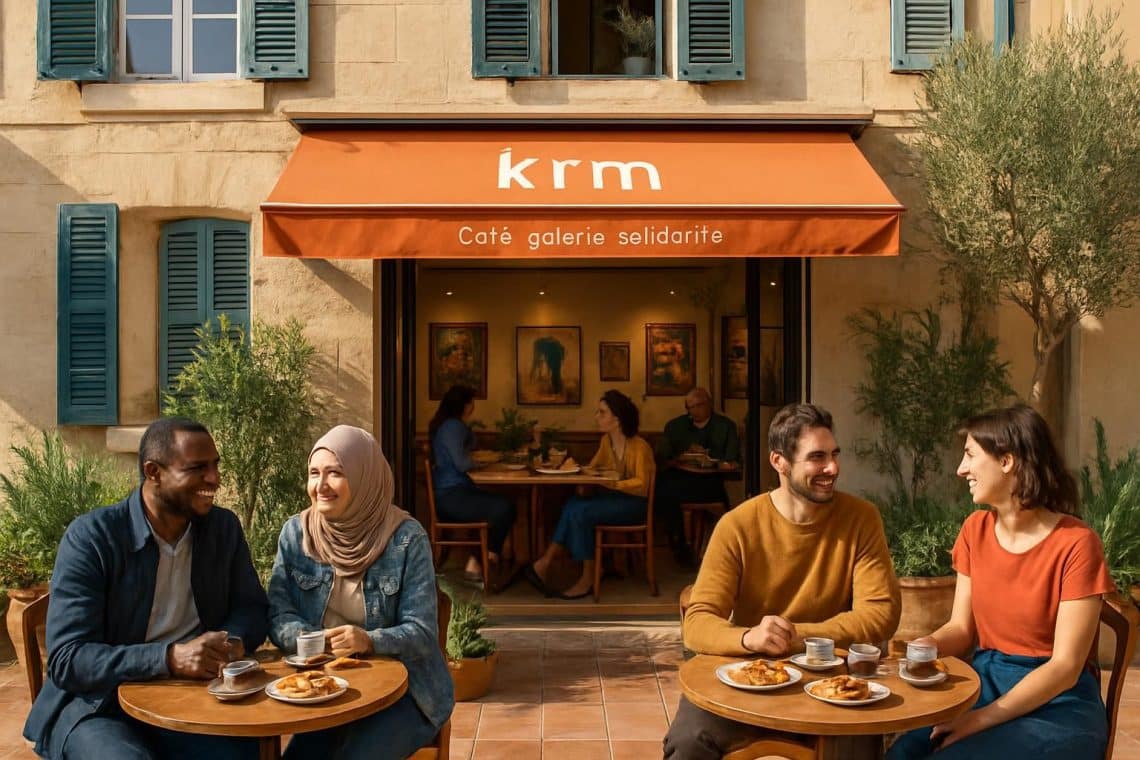 découvrez krm, le nouveau café-galerie solidaire à marseille, qui vous invite à savourer des délices orientaux dans un espace chaleureux et engagé.