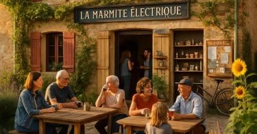 découvrez la marmite électrique, un café citoyen unique qui revitalise un village du sud de la haute-garonne en créant un lieu de partage et de convivialité.