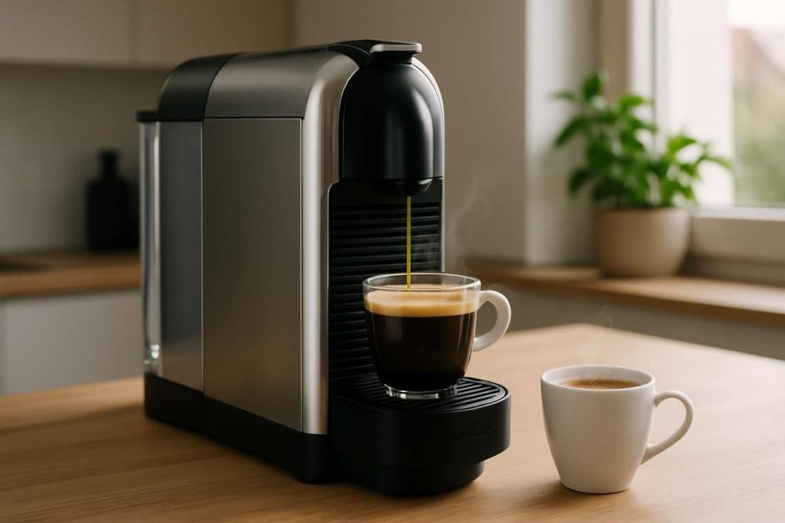 profitez d'une r&eacute;duction de 28 euros sur la machine &agrave; caf&eacute; nespresso krups, un appareil incontournable pour les amateurs de caf&eacute;, disponible pour une dur&eacute;e limit&eacute;e.