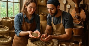découvrez laura et aly, passionnées par l'art authentique de la torréfaction artisanale du café de terroir, pour une expérience café unique et savoureuse.