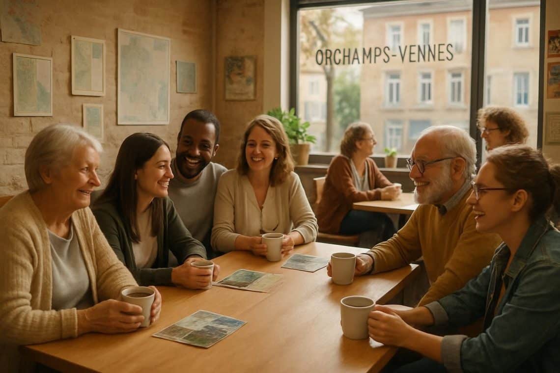 le caf&eacute; des aidants est un rendez-vous mensuel essentiel &agrave; orchamps-vennes et dans neuf communes voisines, offrant soutien, &eacute;changes et ressources aux aidants proches.
