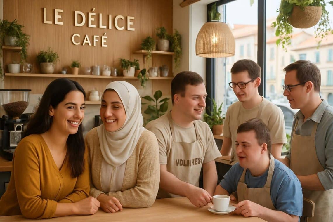 d&eacute;couvrez le d&eacute;lice caf&eacute; &agrave; s&egrave;te, un projet inclusif unique port&eacute; par des b&eacute;n&eacute;voles autistes. une belle initiative inspirante lanc&eacute;e par deux s&oelig;urs d&eacute;termin&eacute;es &agrave; favoriser l'inclusion et la diversit&eacute;.