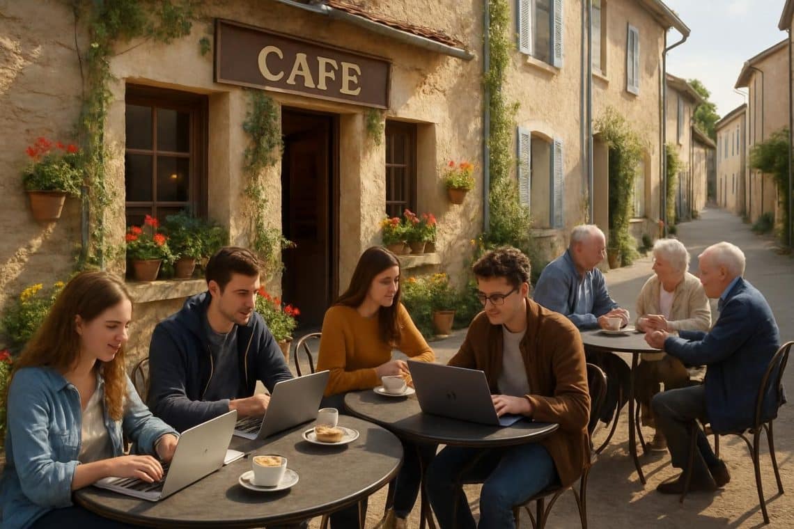 d&eacute;couvrez comment les caf&eacute;s et restaurants d'un petit bourg utilisent le caf&eacute; comme un lien social puissant, aussi efficace qu'internet, pour surmonter les d&eacute;fis et pr&eacute;server leur r&ocirc;le central dans la communaut&eacute;.