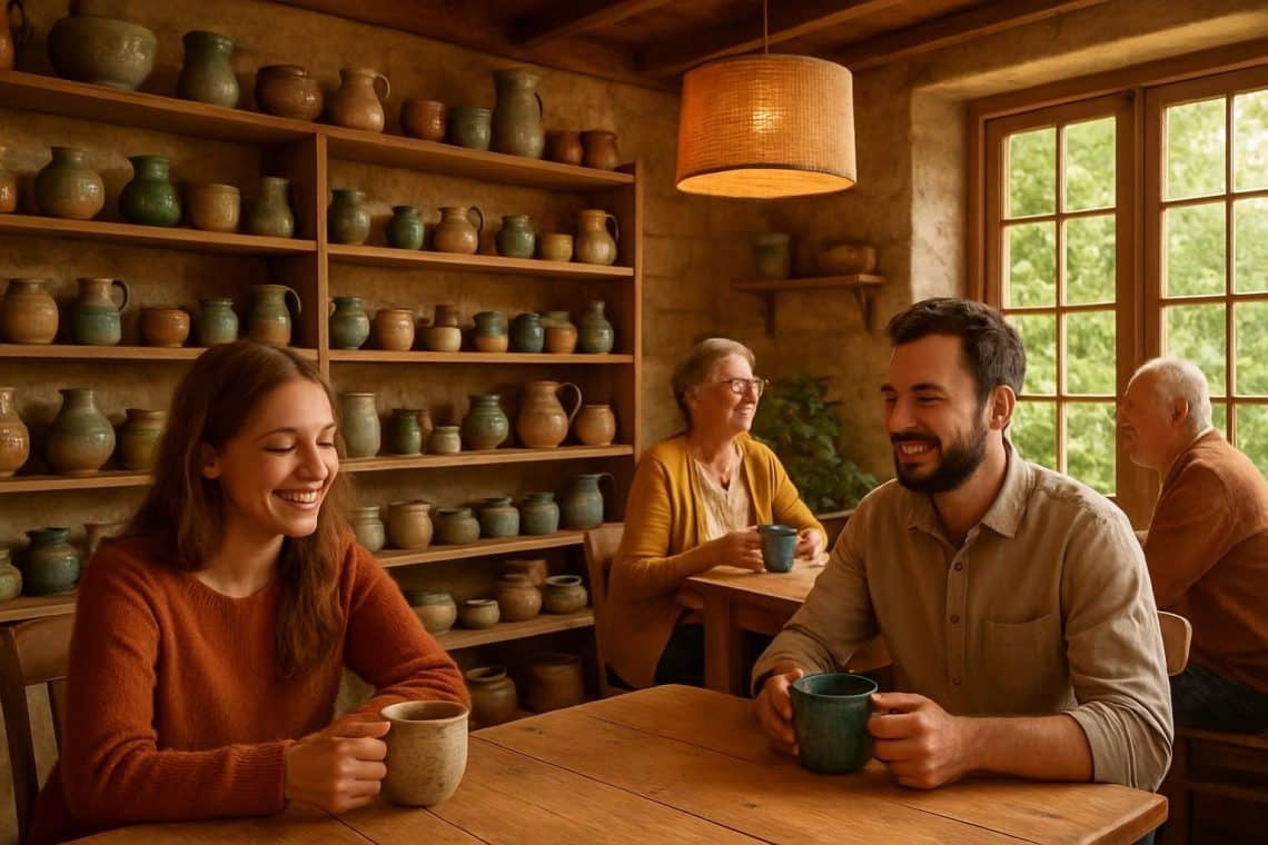 d&eacute;couvrez le premier caf&eacute; c&eacute;ramique de dordogne, un lieu unique o&ugrave; se m&ecirc;lent cr&eacute;ativit&eacute; et convivialit&eacute; pour cr&eacute;er des souvenirs inoubliables autour de l'art de la c&eacute;ramique.
