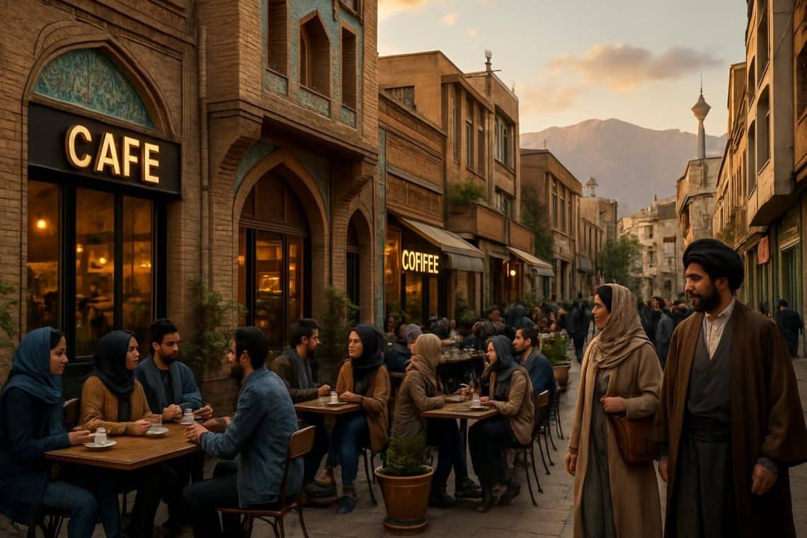 d&eacute;couvrez comment la culture des caf&eacute;s &eacute;merge &agrave; t&eacute;h&eacute;ran, alliant tradition et modernit&eacute; dans un espace convivial et dynamique.