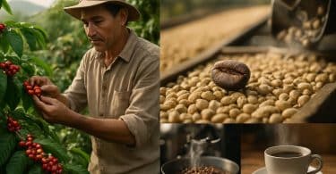 découvrez le fascinant parcours d'un grain de café, de sa plantation jusqu'à sa transformation en une tasse savoureuse.
