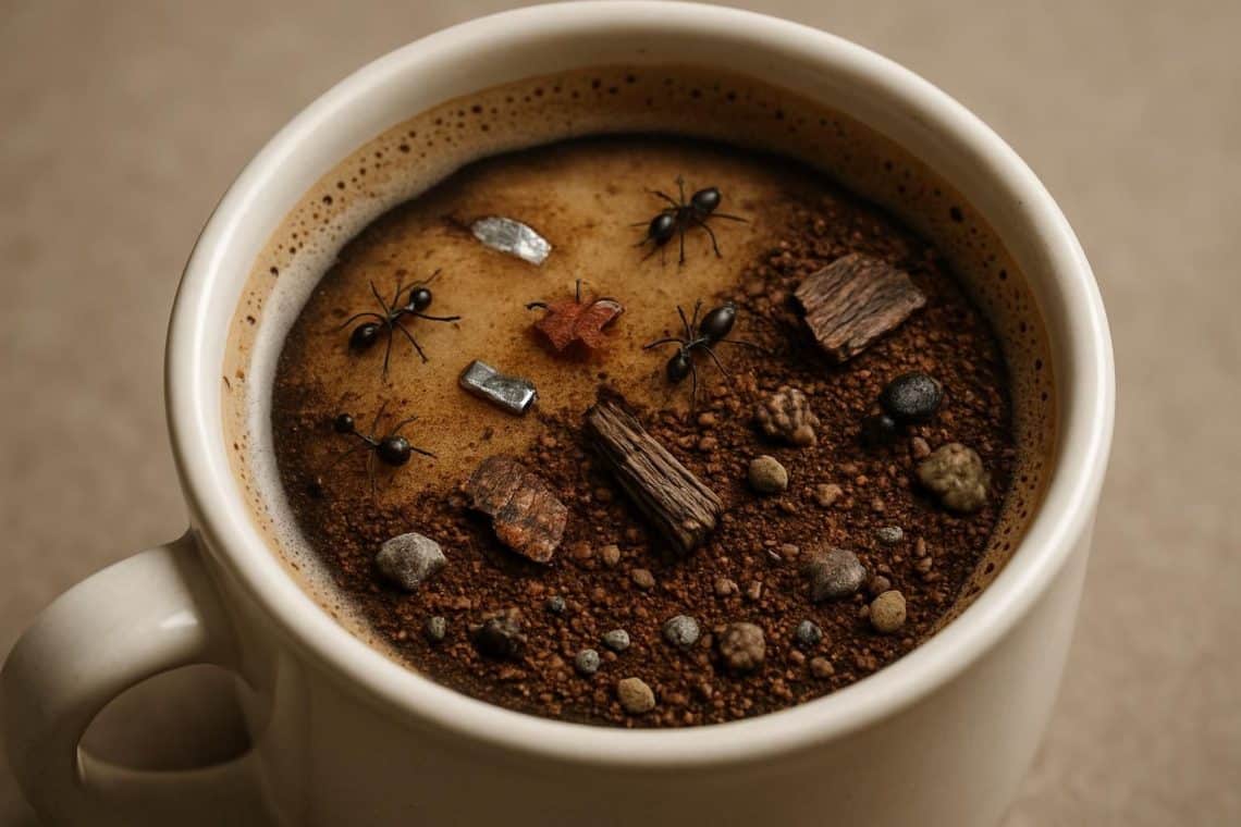 d&eacute;couvrez les impuret&eacute;s inattendues comme le m&eacute;tal, l'&eacute;corce, les cailloux et les insectes pr&eacute;sentes dans votre caf&eacute;, r&eacute;v&eacute;lant une face cach&eacute;e de l'industrie.