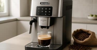 profitez de notre offre exceptionnelle sur la machine à café automatique avec broyeur delonghi magnifica evo next, élue 5 étoiles. qualité professionnelle à seulement 494 €.