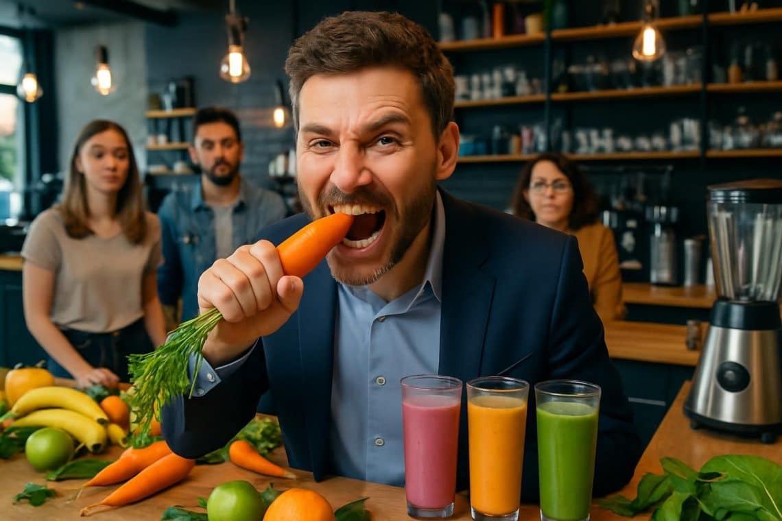 découvrez l'histoire étonnante d'un bar tendance où le patron croque les carottes à pleines dents pour ses smoothies. un lieu innovant qui divise : mérite-t-il vraiment le titre de « pire café du monde » ?