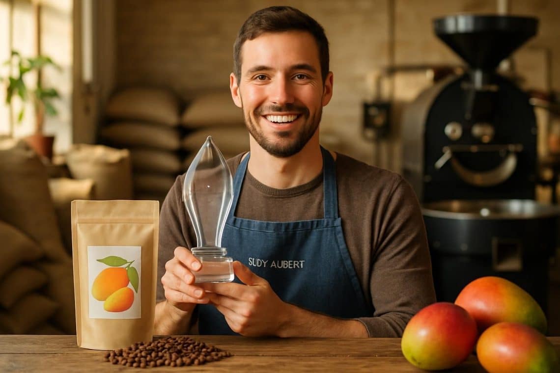 découvrez comment rudy aubert a été récompensé pour son café fermenté à la mangue, une création innovante et savoureuse qui révolutionne le monde du café.