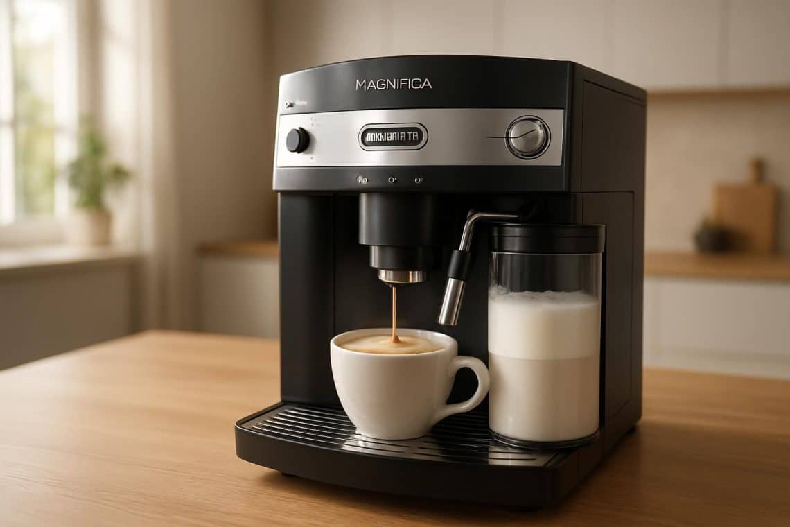 découvrez la de’longhi magnifica, la machine à café d'exception, à prix réduit pour les french days. savourez un café riche et authentique chez vous !