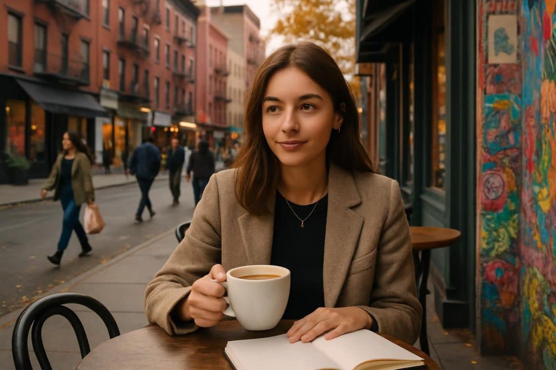 suivez stella belmondo &agrave; new york, o&ugrave; elle jongle entre ses &eacute;tudes, les coffee shops, les d&eacute;couvertes culturelles et les sessions shopping, partageant son quotidien captivant dans la ville qui ne dort jamais.