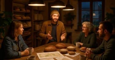 participez à une soirée conviviale dans l'orne dédiée à l'élaboration de votre projet pour devenir paysan boulanger et découvrez les étapes clés pour réussir votre nouvelle aventure.
