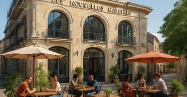 un nouveau café va redonner vie au bâtiment historique des nouvelles galeries, joyau architectural de bergerac, alliant tradition et modernité pour un lieu convivial.