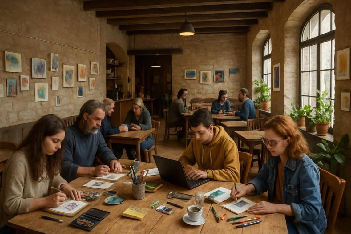 découvrez une année d'expérimentations au café associatif des remparts à avallon, un lieu convivial où créativité et échanges prennent vie.