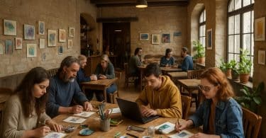 découvrez une année d'expérimentations au café associatif des remparts à avallon, un lieu convivial où créativité et échanges prennent vie.