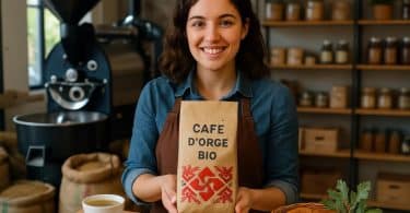 découvrez leslie, la talentueuse torréfactrice, qui vous présente son café d'orge bio aux saveurs authentiques du pays basque dans cette vidéo exclusive.