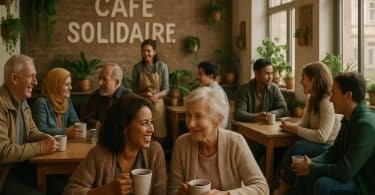 découvrez un café solidaire, un espace chaleureux où la convivialité et le partage offrent réconfort et soutien à tous.