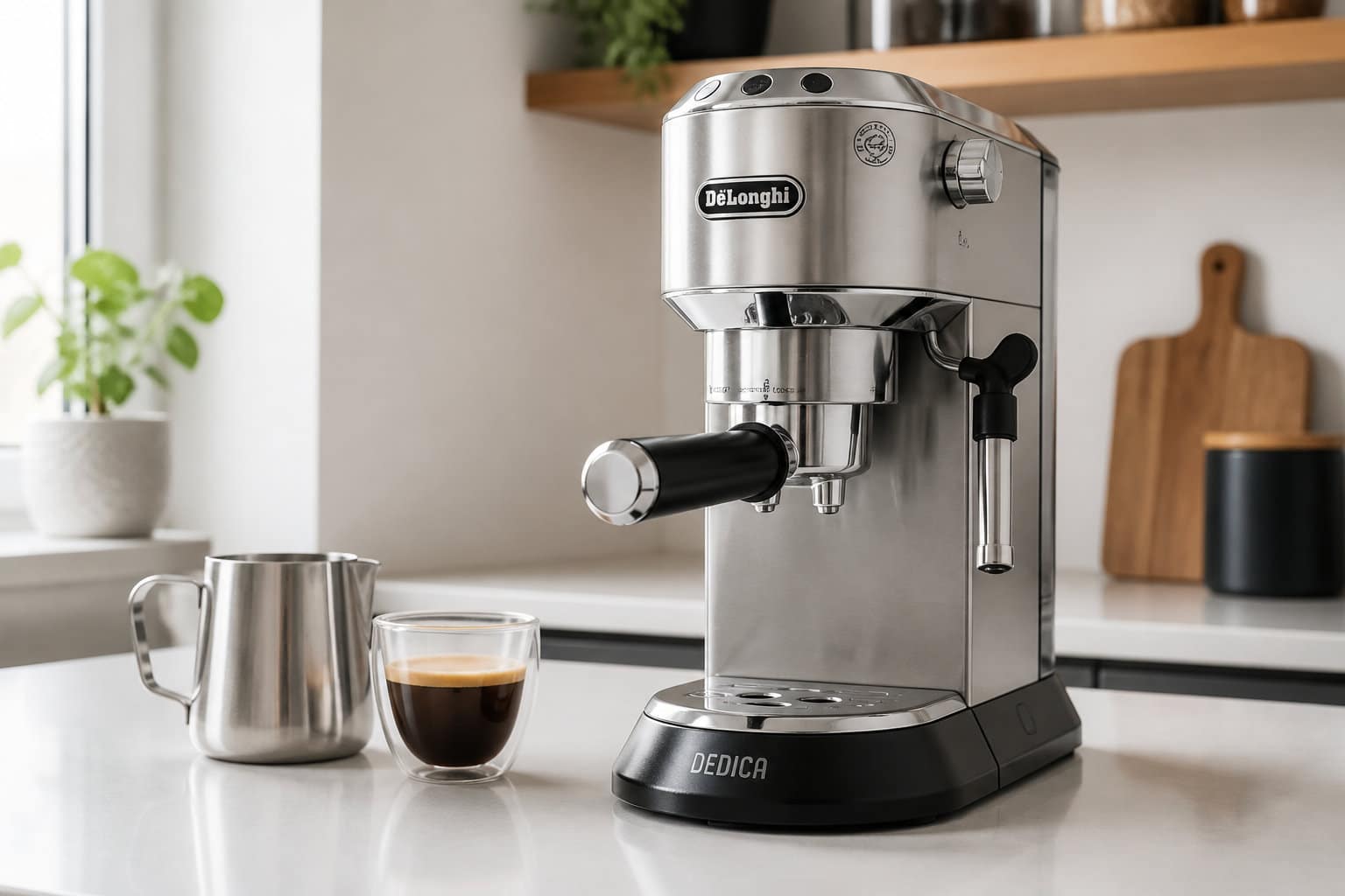 De'Longhi Dedica EC695 : le choix de l'espresso pur pour les tr&egrave;s petites &eacute;quipes