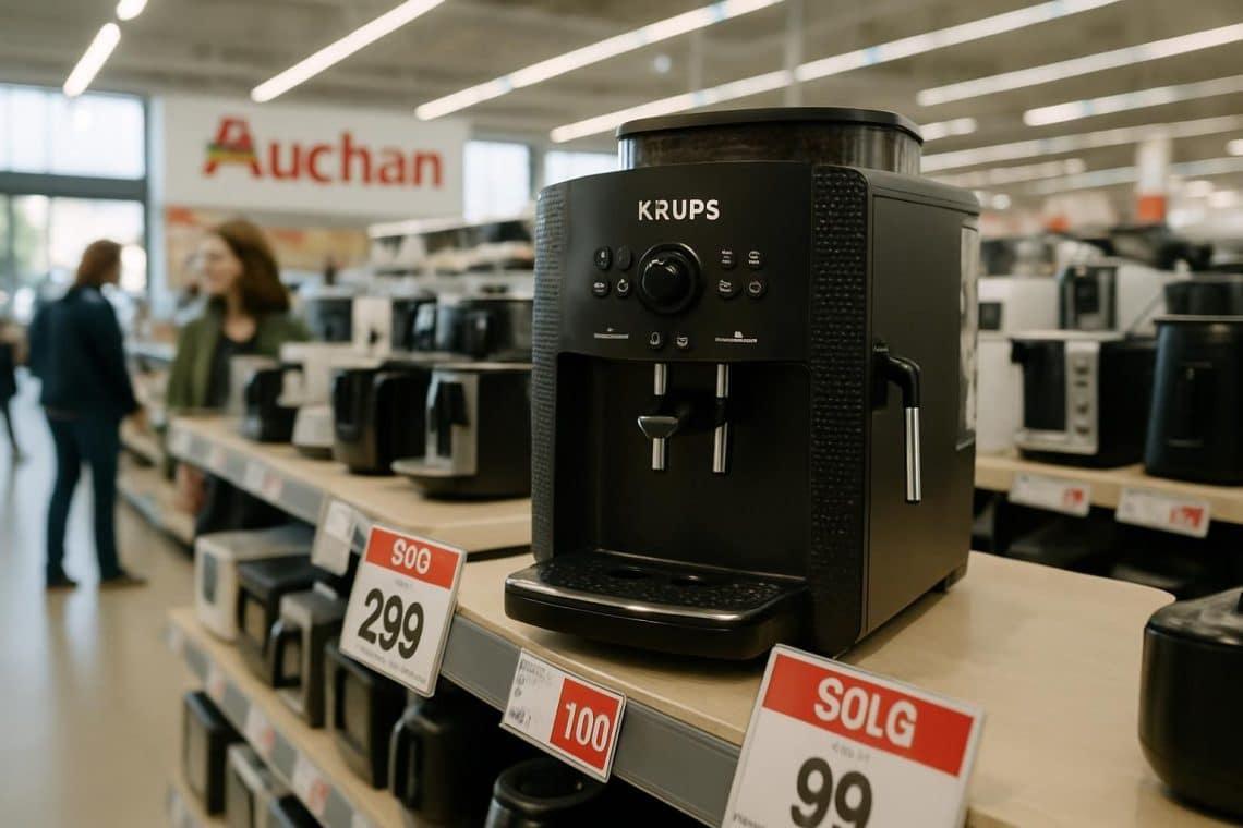 profitez d'une offre exceptionnelle sur la machine &agrave; caf&eacute; krups avec une r&eacute;duction de 67 % chez auchan, disponible pour une dur&eacute;e limit&eacute;e. ne manquez pas cette opportunit&eacute; pour savourer un caf&eacute; de qualit&eacute; &agrave; petit prix !