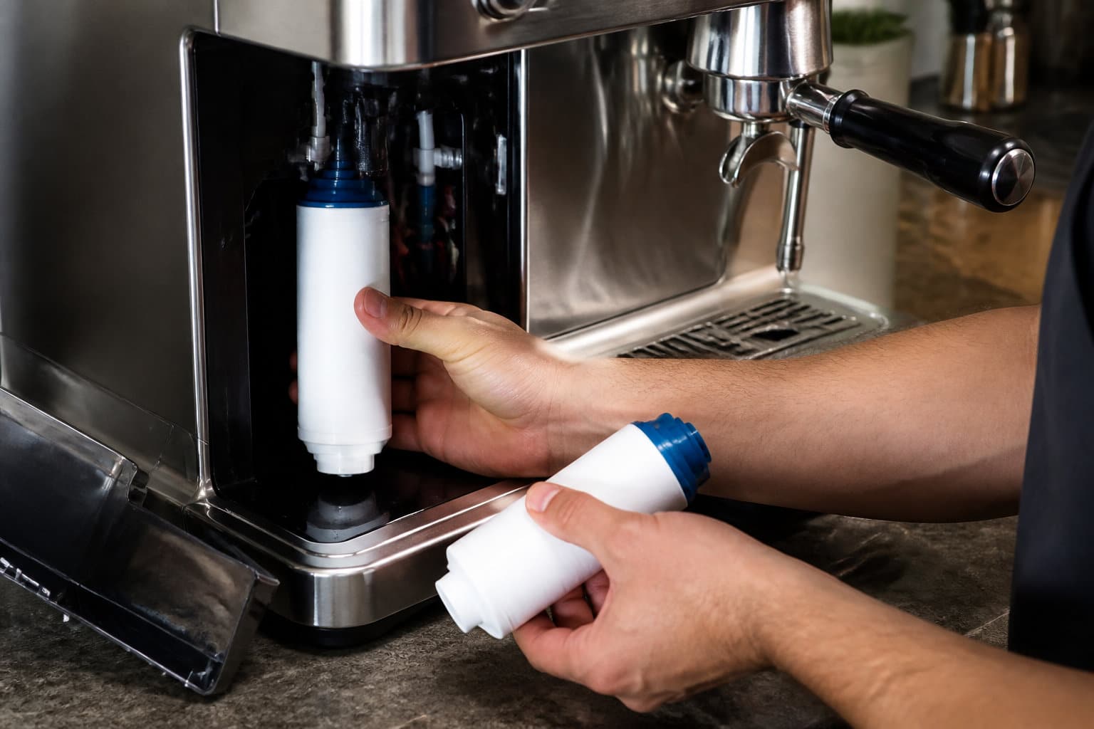 Gestion de la filtration de l'eau et maintenance du broyeur