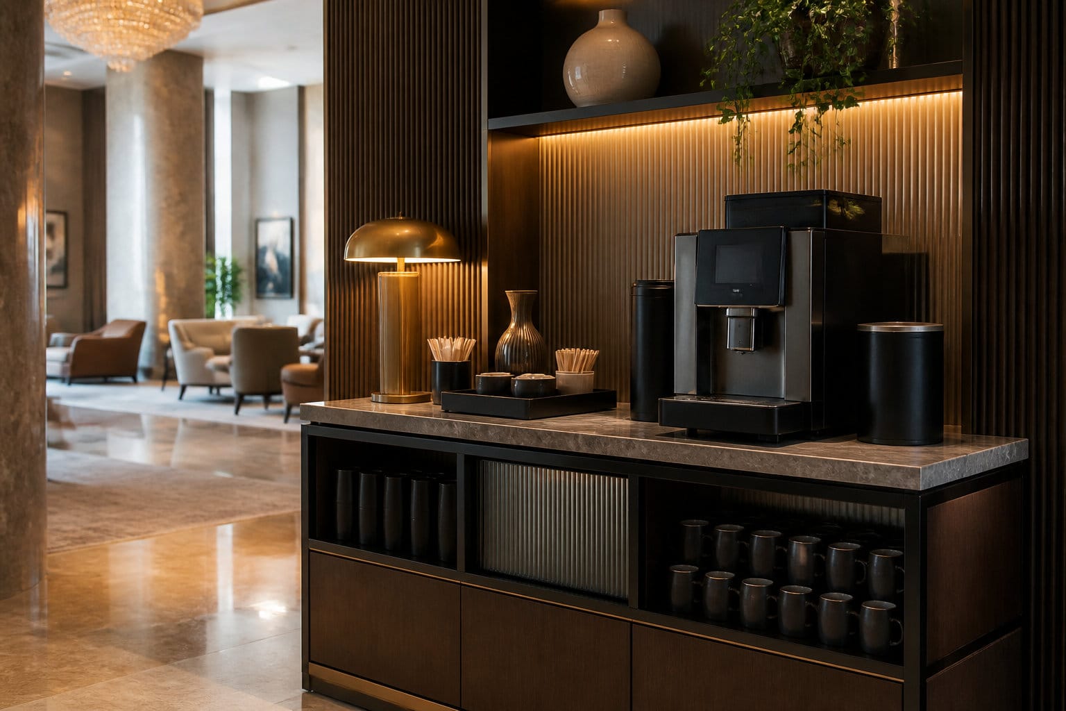 L'art d'am&eacute;nager un corner caf&eacute; en libre-service performant