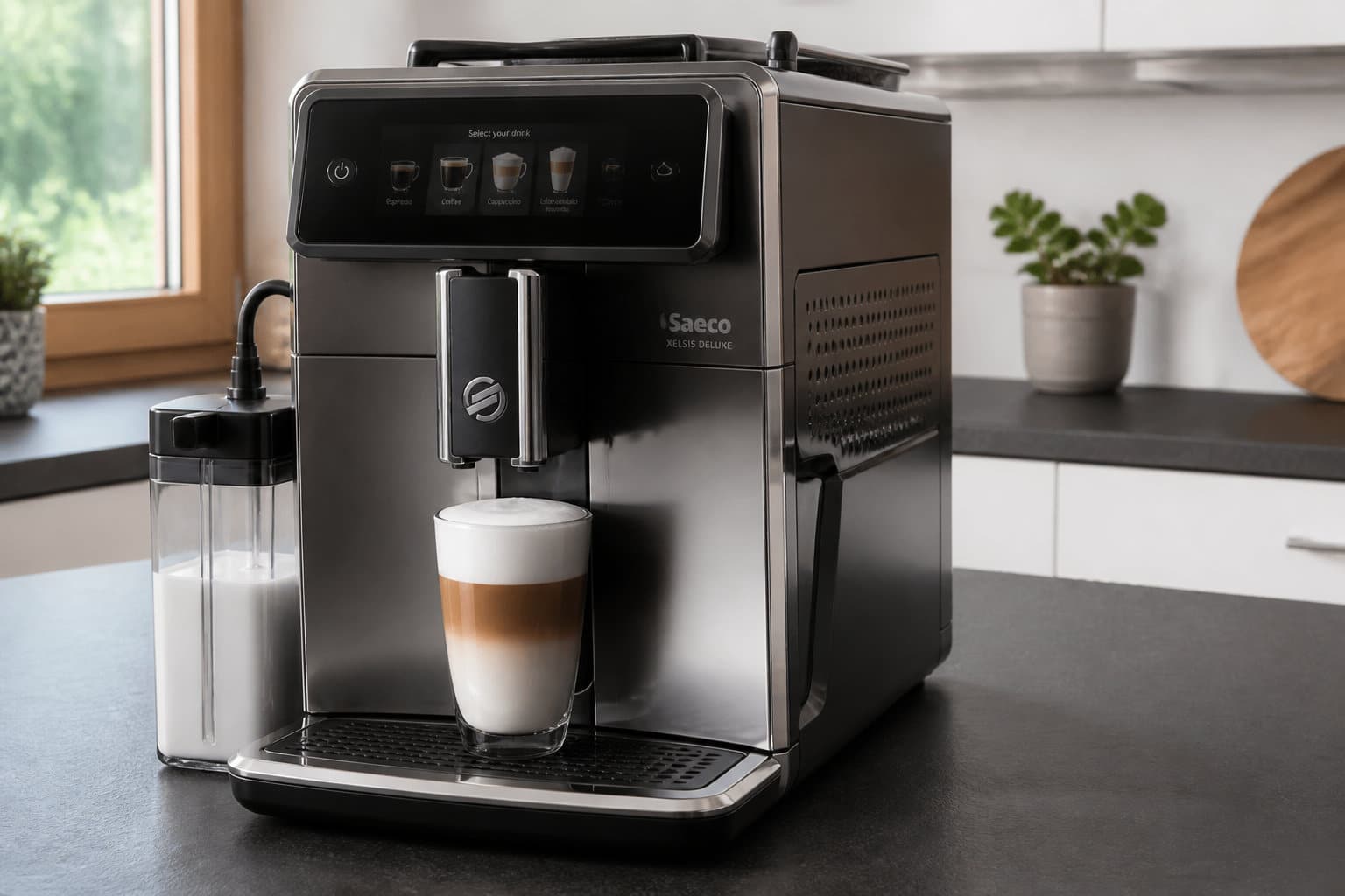 Saeco Xelsis Deluxe : le compromis id&eacute;al entre design et technologie