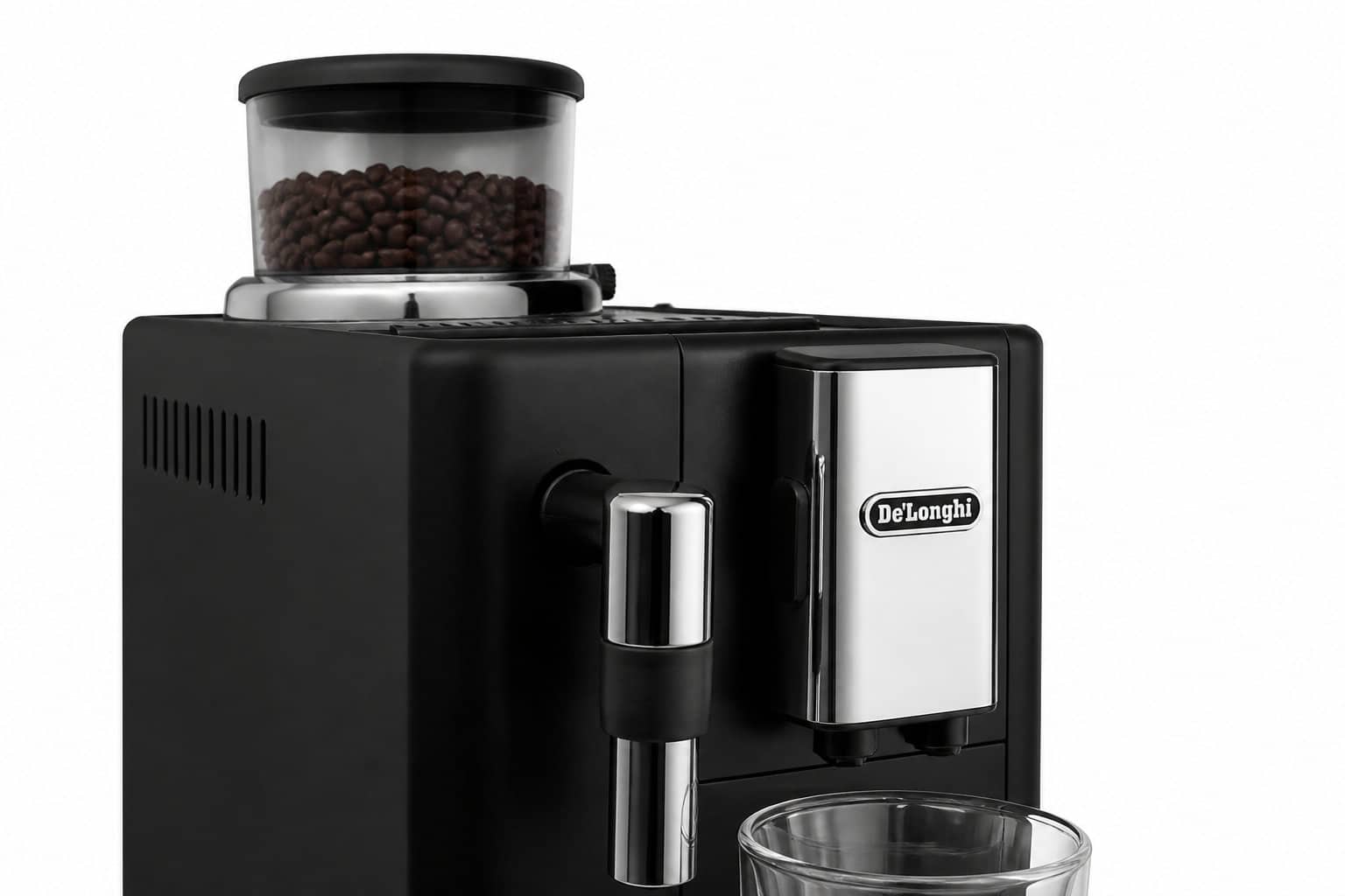 De&rsquo;Longhi Rivelia : la flexibilit&eacute; des bacs &agrave; grains interchangeables